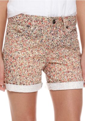 Calvin Klein Jeans Splatter Print Weekend Short with Rolled Cuff