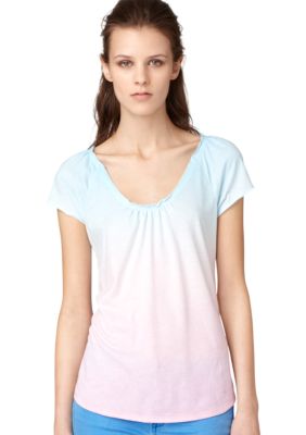 Calvin Klein Jeans Gathered Neck Top