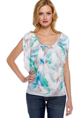 Calvin Klein Jeans Cold Shoulder Drape Tee
