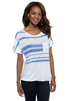 Calvin Klein Jeans Stripe Drawstring Top