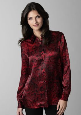 Jones New York Signature Snakeskin Shirt