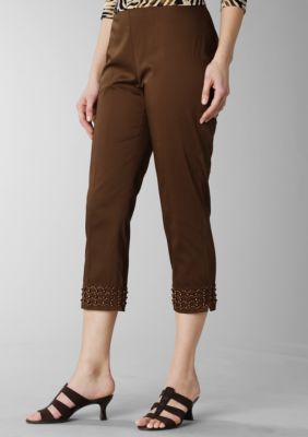 Jones New York Signature Embellished Slim Capri