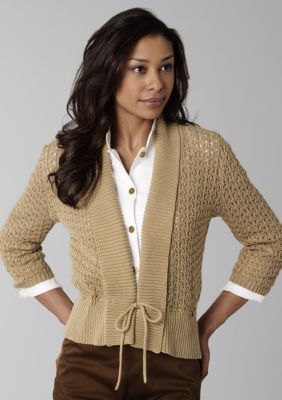 Jones New York Signature Tie Front Cardigan