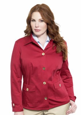 Jones New York Signature Plus Size Button Front Jacket