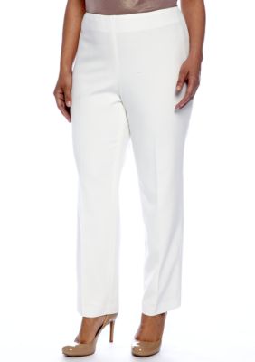 Jones New York Signature Plus Size Dressy Side Zip Pant