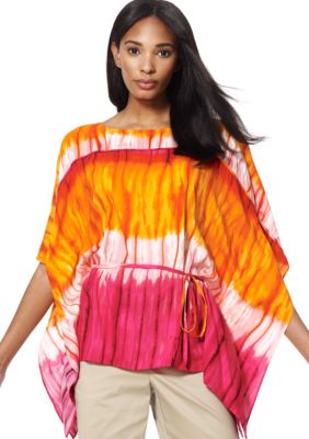 Jones New York Signature Tye Dyed Poncho