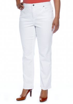 Jones New York Signature Plus Size Straight Leg Jean