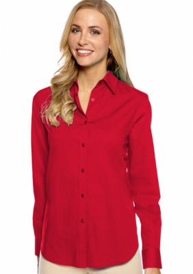 Jones New York Signature Petite Basic Long Sleeve Shirt