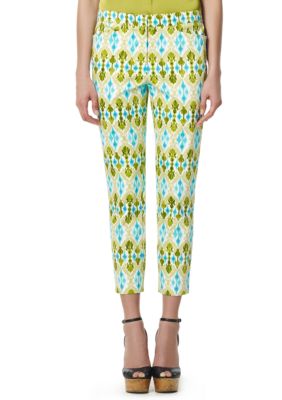 Jones New York Signature Slim Printed Crop Pants