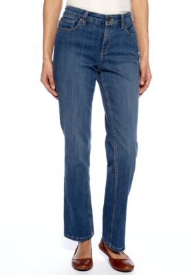 Jones New York Signature Petite Straight Leg Jean