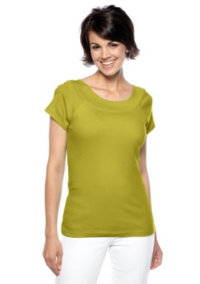 Jones New York Signature Plus Size Cap Sleeve Ballet Neck Top