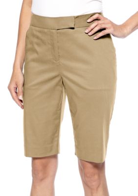 Jones New York Signature Petite Tailored Bermuda Short