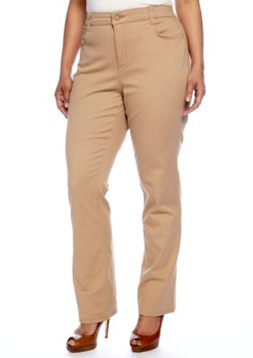 Jones New York Signature Plus Size Twill Pant