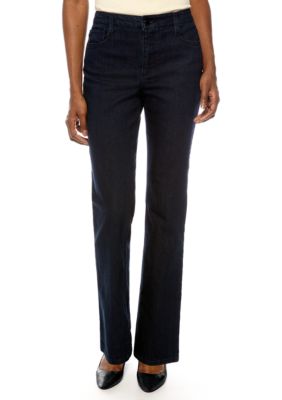 Jones New York Signature Embellished Straight Leg Jean