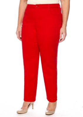 Jones New York Signature Plus Size Slimming Ankle Pant