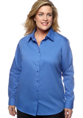 Jones New York Signature Plus Size Easy Care Shirt