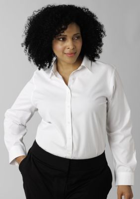 Jones New York Signature Plus Size Easy Care Woven Shirt