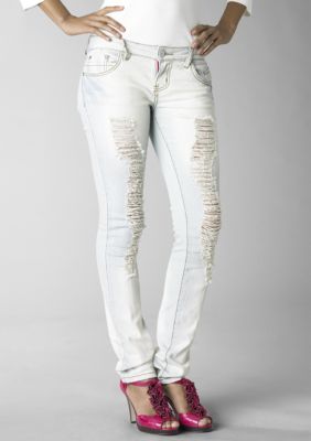 Almost Famous Destructed Blast Skinny Jean
