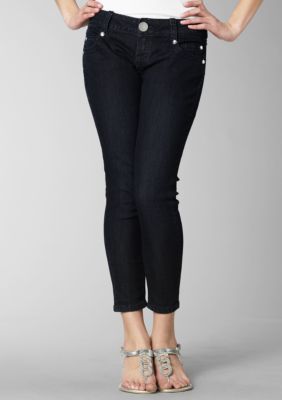Almost Famous Stud Backflap Pocket Skinny Cuffed Crop