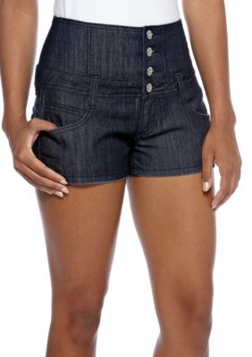 Almost Famous High Waist Button Front Shorts