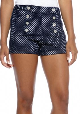 Almost Famous High Rise Polka Dot Short
