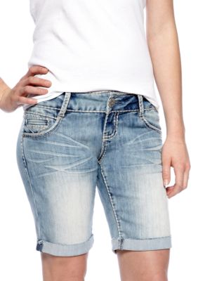 Almost Famous Flap Cuff Jean Bermuda