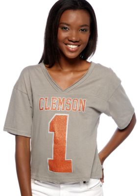 Pressbox Clemson University Zena Crop Tee