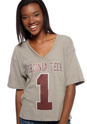 Pressbox Virginia Tech Zena Crop Tee