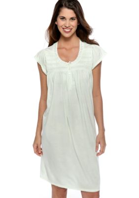 Miss Elaine Plus Size Silky Knit Short Gown