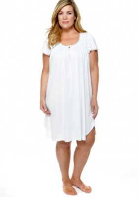 Miss Elaine Plus Size Silkyknit Short Gown