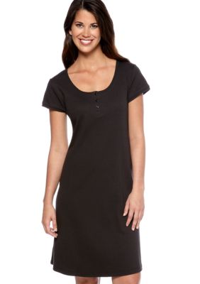 Miss Elaine Interlock Knit Short Sleep Dress