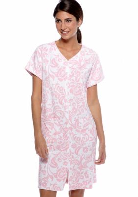 Miss Elaine Printed Micro Terry Zip Lounger