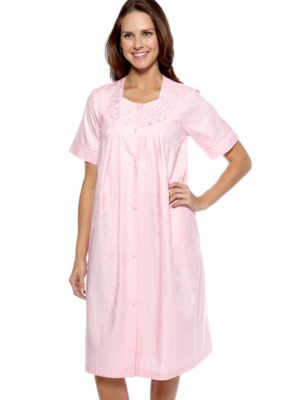 Miss Elaine Woven Jacquard Short Gripper Robe