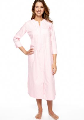 Miss Elaine Woven Jacquard Long Zipper Robe