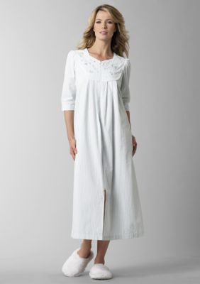 Miss Elaine Miss Elaine Seersucker Zip Robe