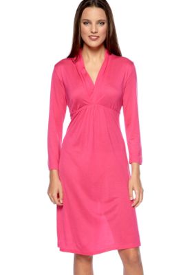 Lauren Ralph Lauren Sag Harbor Knit Three-Quarter-Sleeve Gown