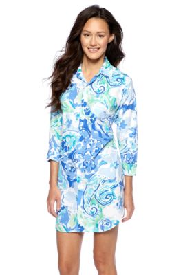 Lauren Ralph Lauren Watercolor Floral Print Sleep Shirt