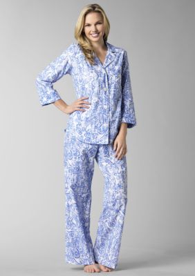Lauren by Ralph Lauren 3/4 Sleeve Paisley Pajama