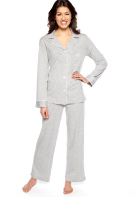Lauren Ralph Lauren Hammond Classic Knit Notch Collar Pajama Set