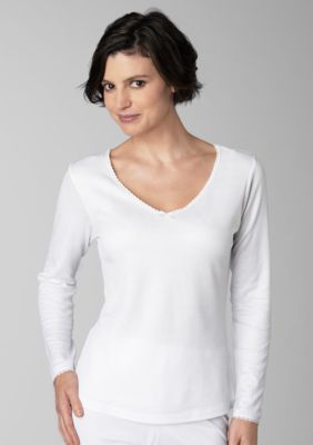 Cuddl Duds Cuddl Duds Cliimatesmart™ V Neck Long Sleeve