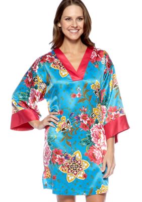 N Natori Asian Floral Print Tunic