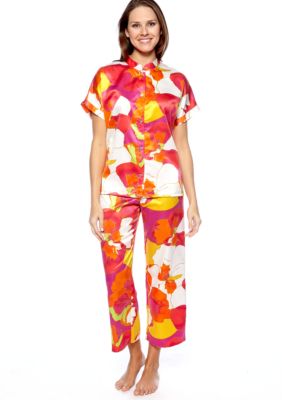N Natori Floral Print Pajama Set