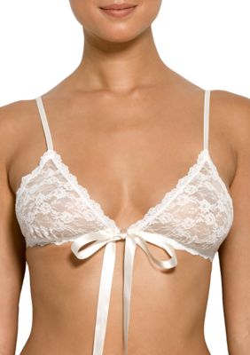Hanky Panky Peek-A-Boo Lace Front Tie Bralette - Online Only - 9C7811