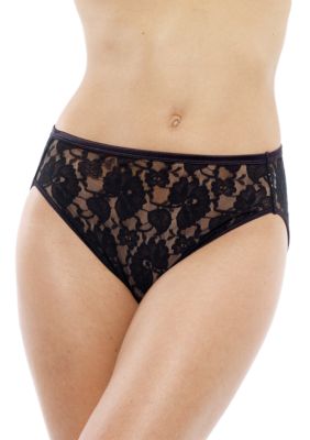 Vanity Fair Helenca Lace Hi-Cut Brief - 0013202