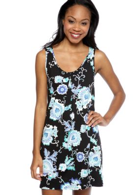 ND Intimates Paisley Print Bow Back Chemise
