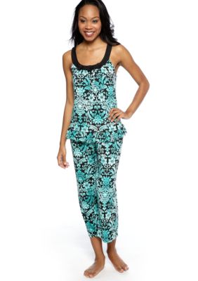 ND Intimates Medallion Print Capri Pajama Set