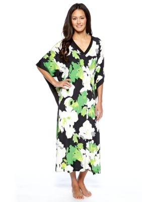 Anne Klein Floral Print Caftan