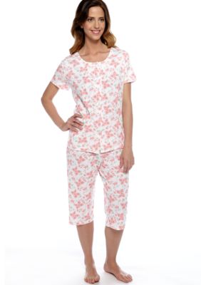 Karen Neuburger Butterfly Print Pajama Set