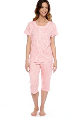Karen Neuburger Dot Print Cardigan Pajama Set