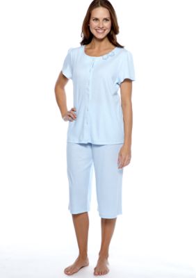 Karen Neuburger Polka Dot Capri Pajama Set